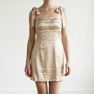 Wear Your Love Yellow Satin Dress NWT Women's Size 4